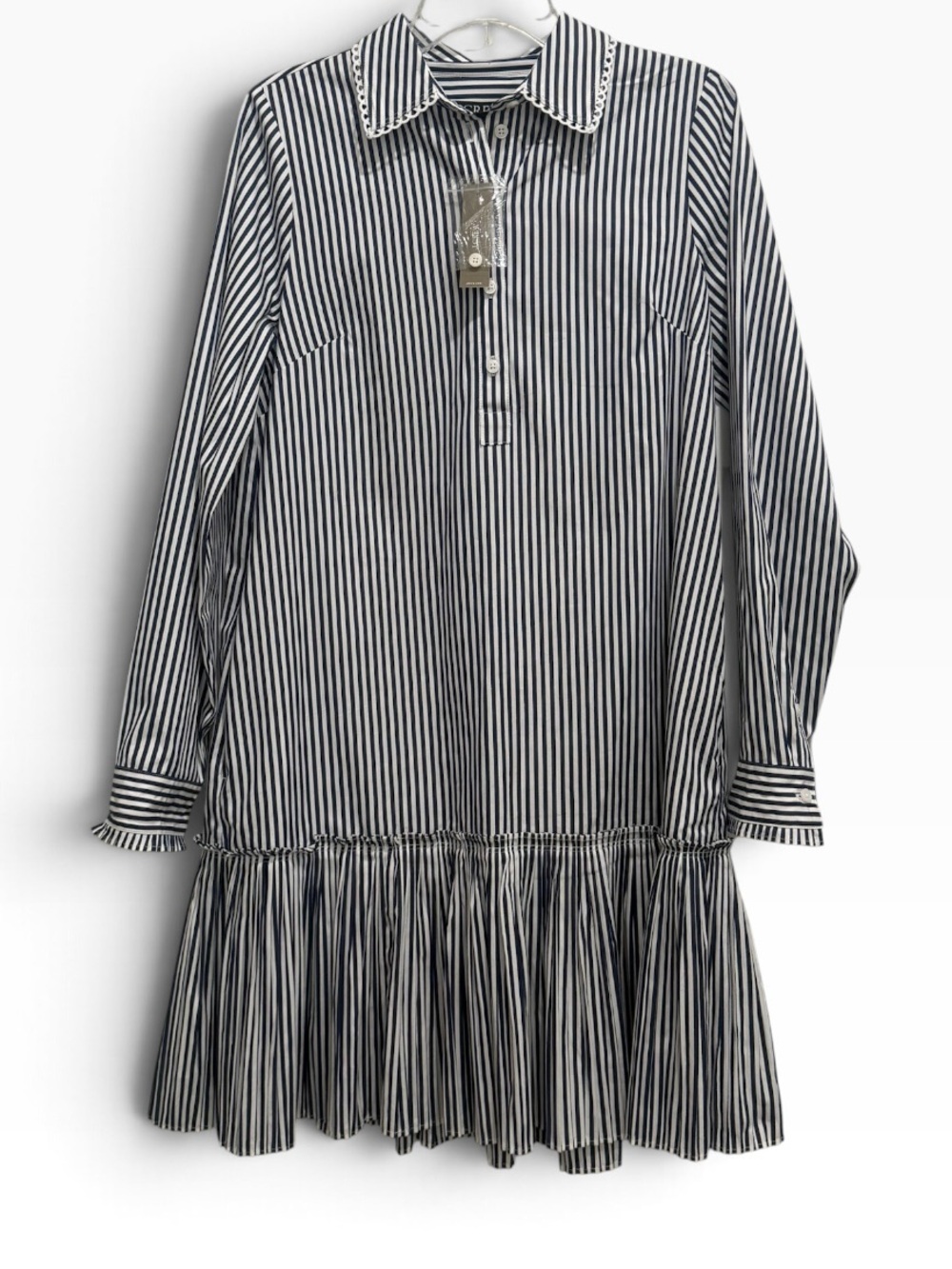 NWT. J. Crew, Amelia long-sleeve shirt-dress. Size Tall Small.